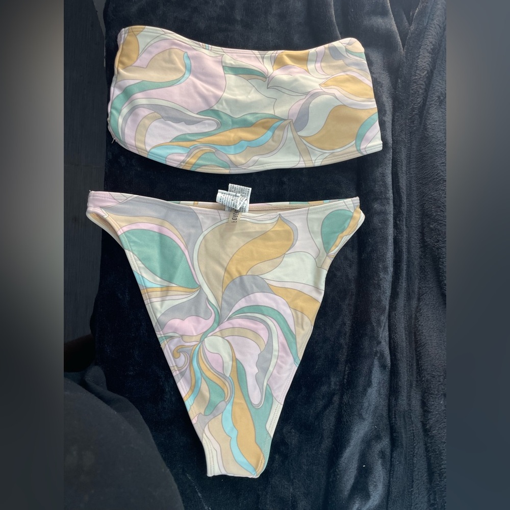Pastel Abstract Bikini Set